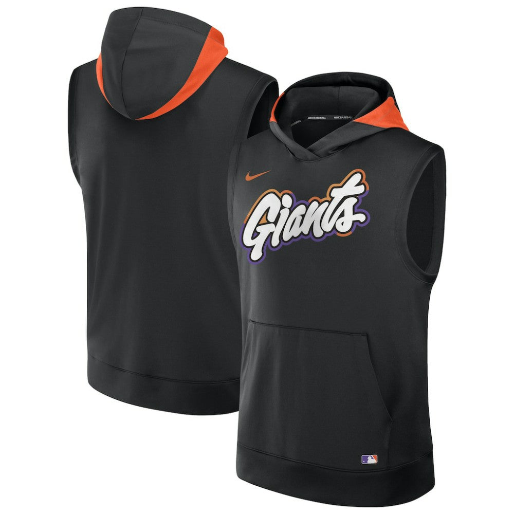 MLB San Francisco Giants Nike 2025 City Connect Authentic Collection Dri-FIT Sleeveless Hoodie