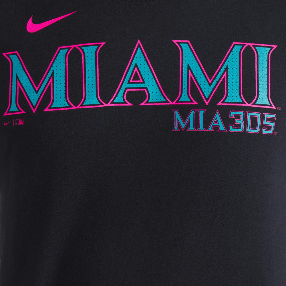 MLB Miami Marlins Nike City Connect Wordmark T-Shirt