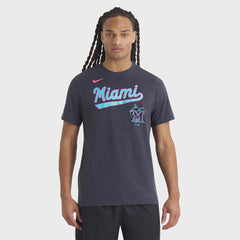 MLB Miami Marlins Nike City Connect Script Tri-Blend T-Shirt
