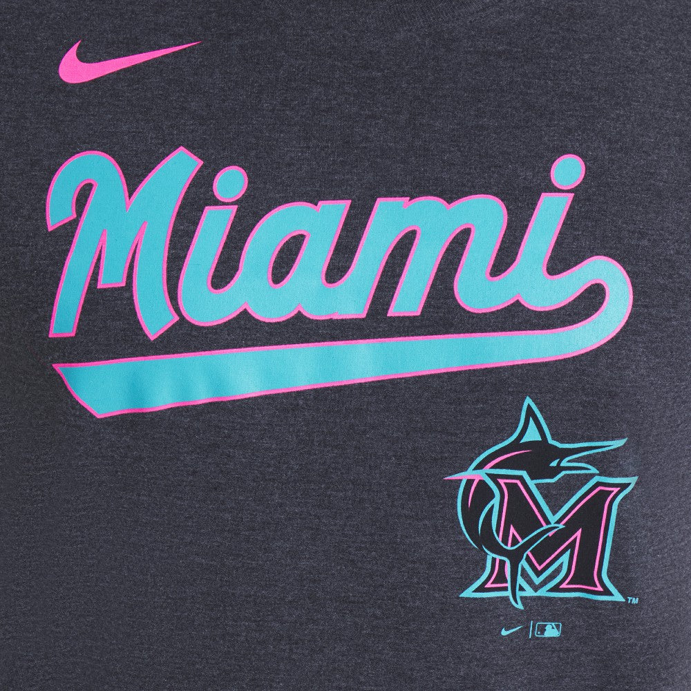 MLB Miami Marlins Nike City Connect Script Tri-Blend T-Shirt