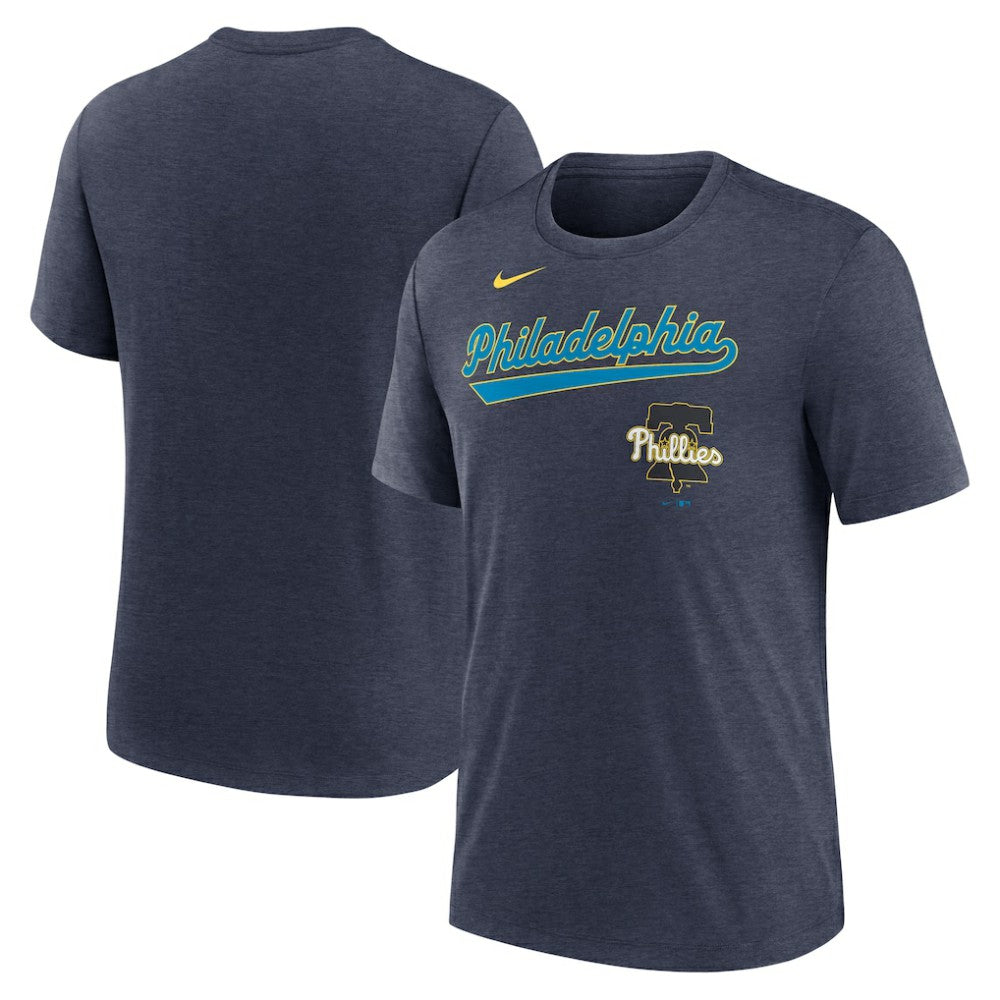 MLB Philadelphia Phillies Nike City Connect Script Tri-Blend T-Shirt