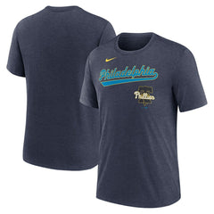 MLB Philadelphia Phillies Nike City Connect Script Tri-Blend T-Shirt