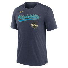 MLB Philadelphia Phillies Nike City Connect Script Tri-Blend T-Shirt