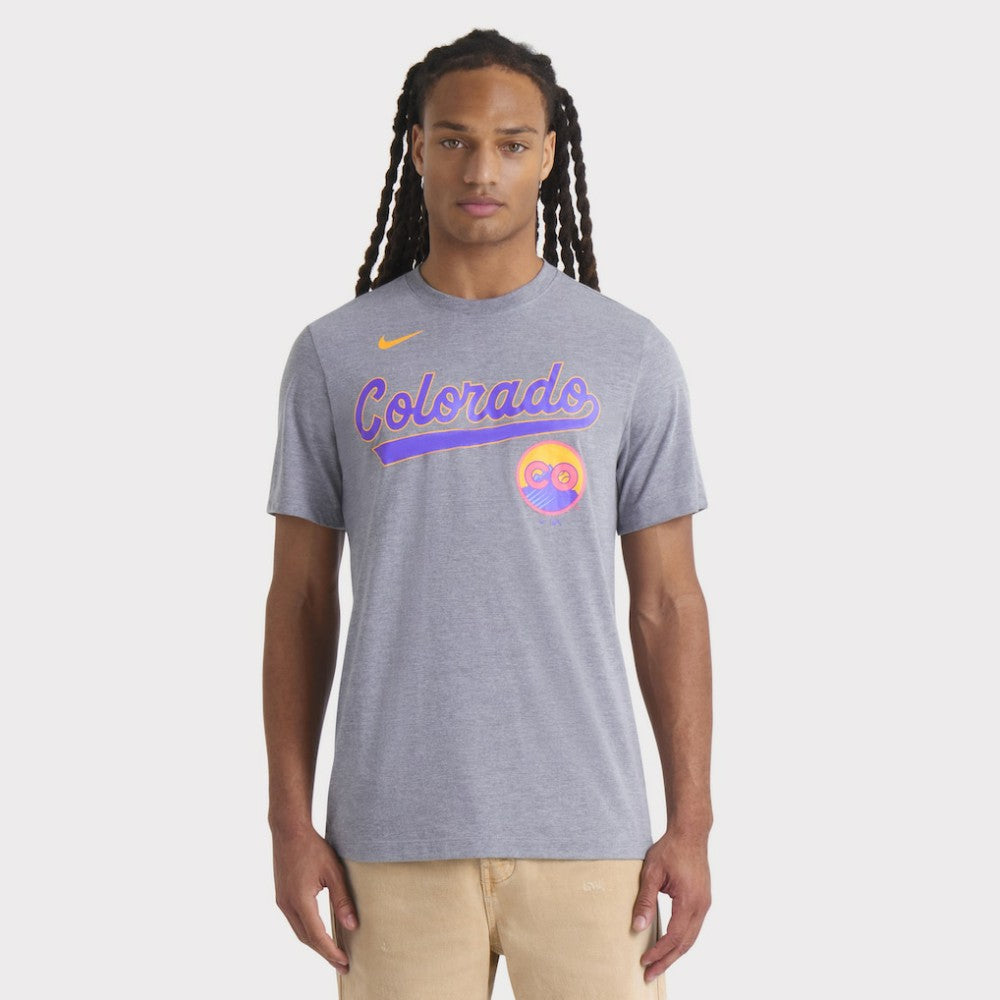 MLB Colorado Rockies Nike City Connect Script Tri-Blend T-Shirt