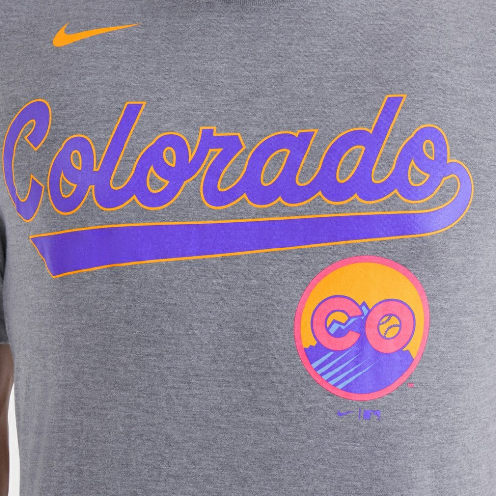 MLB Colorado Rockies Nike City Connect Script Tri-Blend T-Shirt