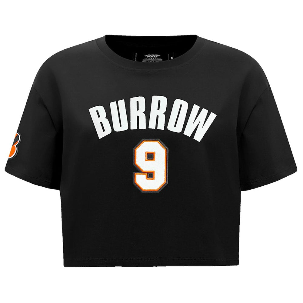 Joe Burrow  Pro Standard Women's Player Name & Number Cropped Boxy T-Shirt - Cincinnati Bengals
