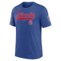 MLB Atlanta Braves Nike Cooperstown Collection Eras Tri-Blend T-Shirt