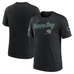 MLB Tampa Bay Rays Nike Cooperstown Collection Eras Tri-Blend T-Shirt