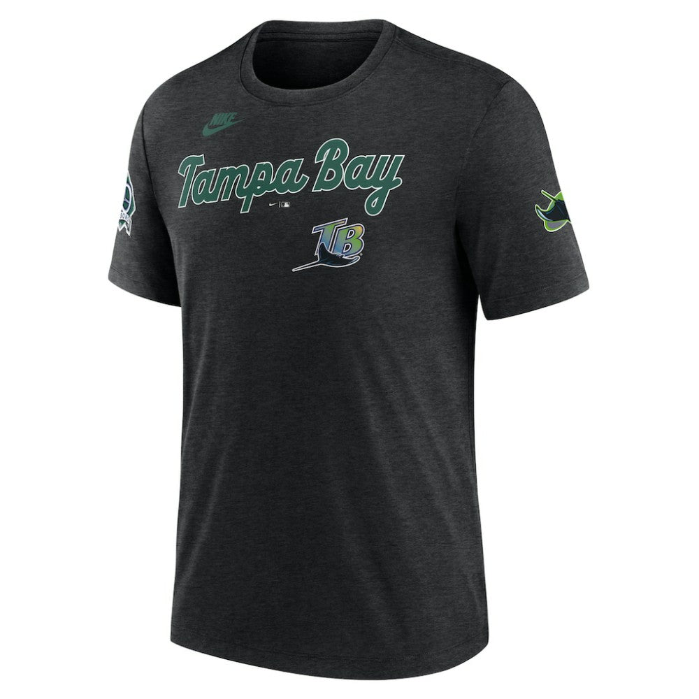 MLB Tampa Bay Rays Nike Cooperstown Collection Eras Tri-Blend T-Shirt