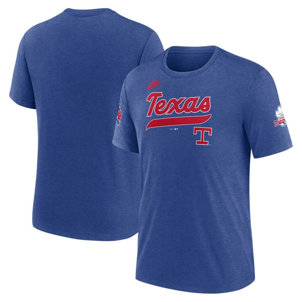 MLB Texas Rangers Nike Cooperstown Collection Eras Tri-Blend T-Shirt