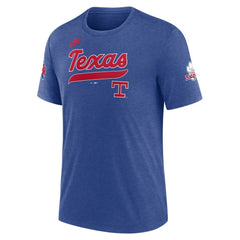 MLB Texas Rangers Nike Cooperstown Collection Eras Tri-Blend T-Shirt