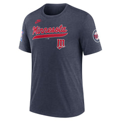 MLB Minnesota Twins Nike Cooperstown Collection Eras Tri-Blend T-Shirt