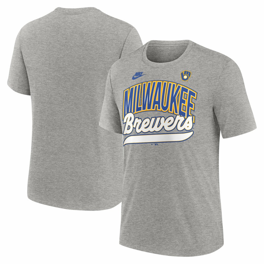 MLB Milwaukee Brewers Nike Cooperstown Collection Retro Tri-Blend T-Shirt