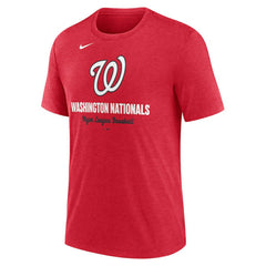 MLB Washington Nationals Nike Logo Tri-Blend T-Shirt