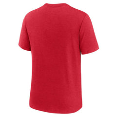 MLB Los Angeles Angels Nike Logo Tri-Blend T-Shirt
