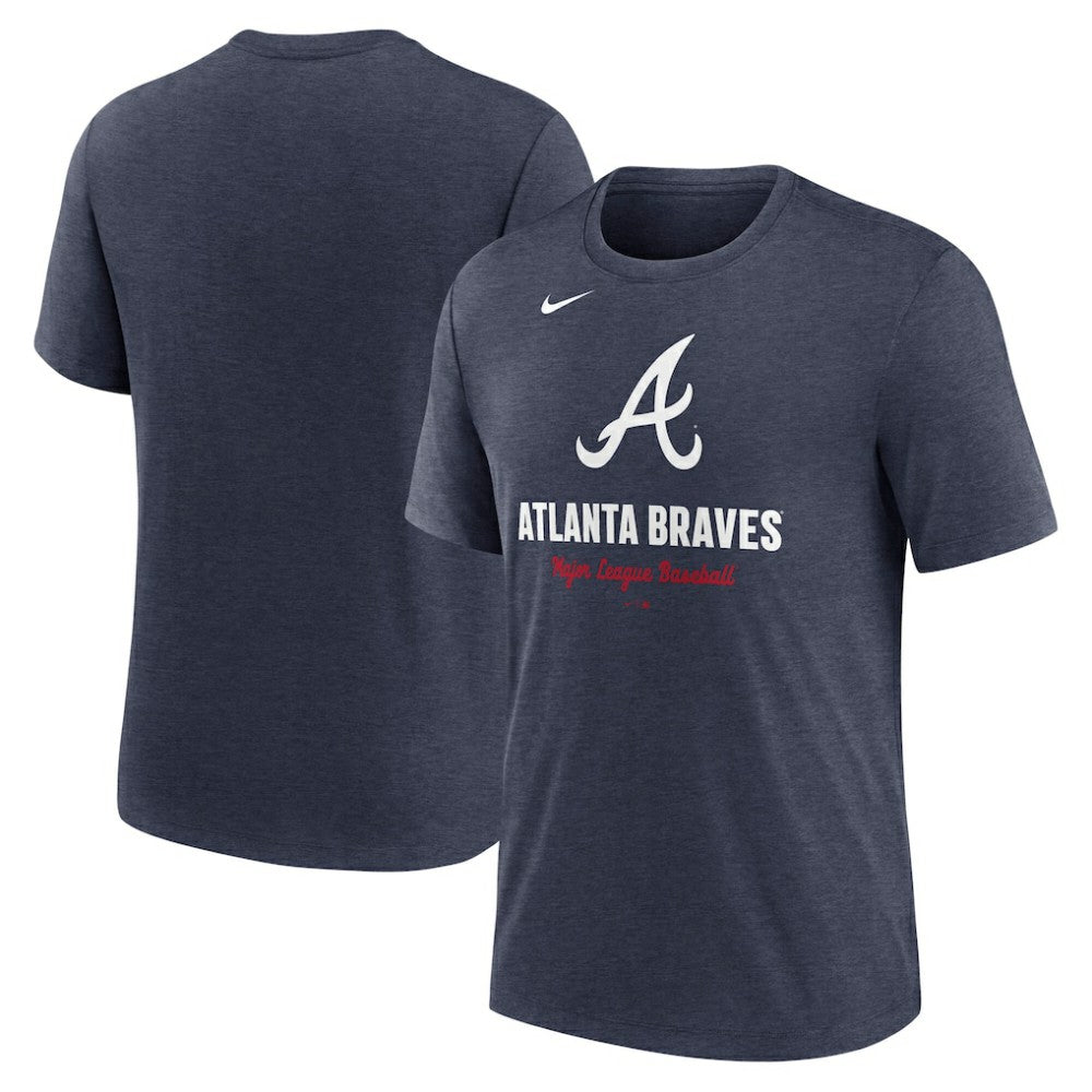 MLB Atlanta Braves Nike Logo Tri-Blend T-Shirt