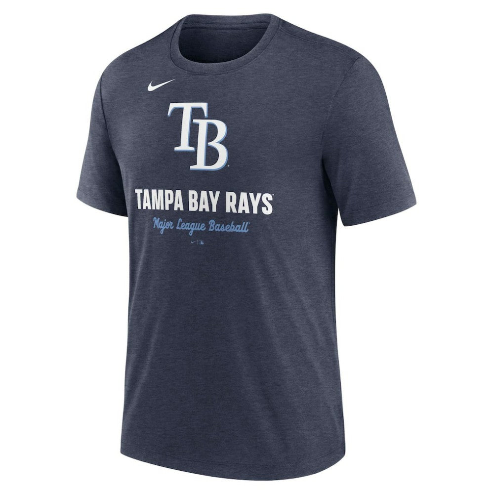 MLB Tampa Bay Rays Nike Logo Tri-Blend T-Shirt