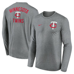 MLB Minnesota Twins Nike 2-Hit Legend Dri-FIT Long Sleeve T-Shirt