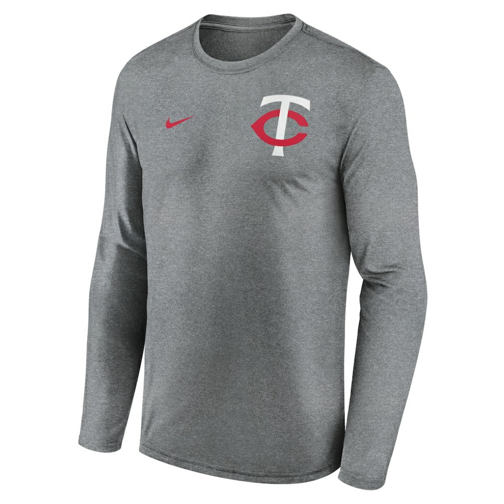 MLB Minnesota Twins Nike 2-Hit Legend Dri-FIT Long Sleeve T-Shirt