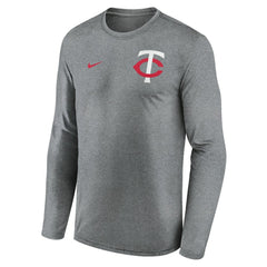 MLB Minnesota Twins Nike 2-Hit Legend Dri-FIT Long Sleeve T-Shirt