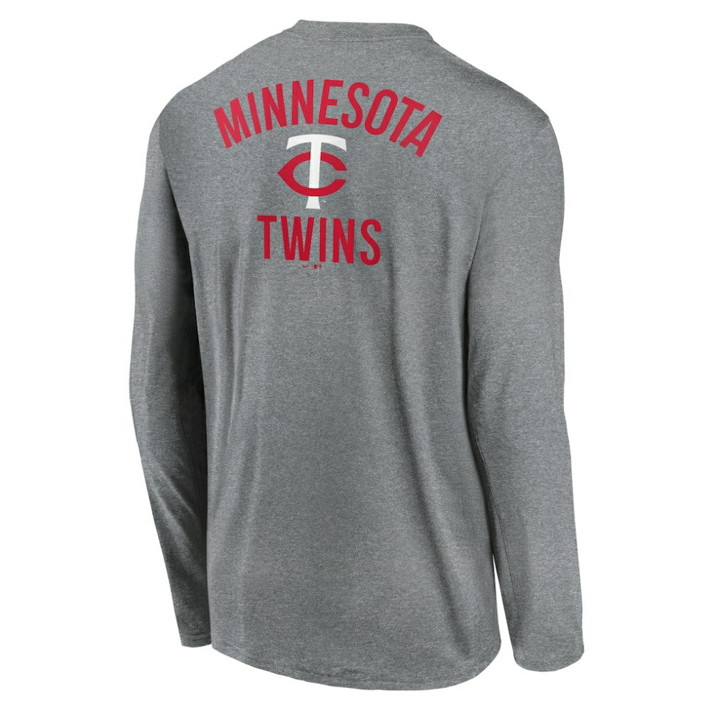 MLB Minnesota Twins Nike 2-Hit Legend Dri-FIT Long Sleeve T-Shirt