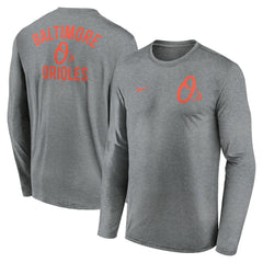 MLB Baltimore Orioles Nike 2-Hit Legend Dri-FIT Long Sleeve T-Shirt