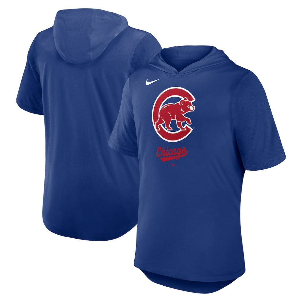 MLB Chicago Cubs Nike Tri-Blend Hoodie T-Shirt