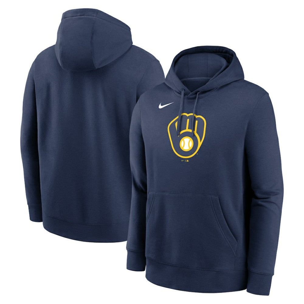 MLB Milwaukee Brewers Nike Logo Club Fleece Hoodie