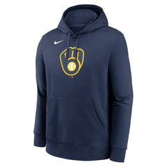 MLB Milwaukee Brewers Nike Logo Club Fleece Hoodie