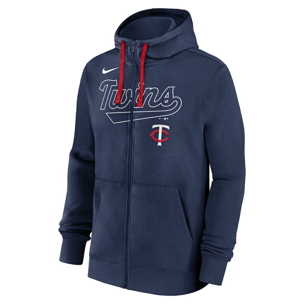 MLB Minnesota Twins Nike Knockout Script Full-Zip Hoodie