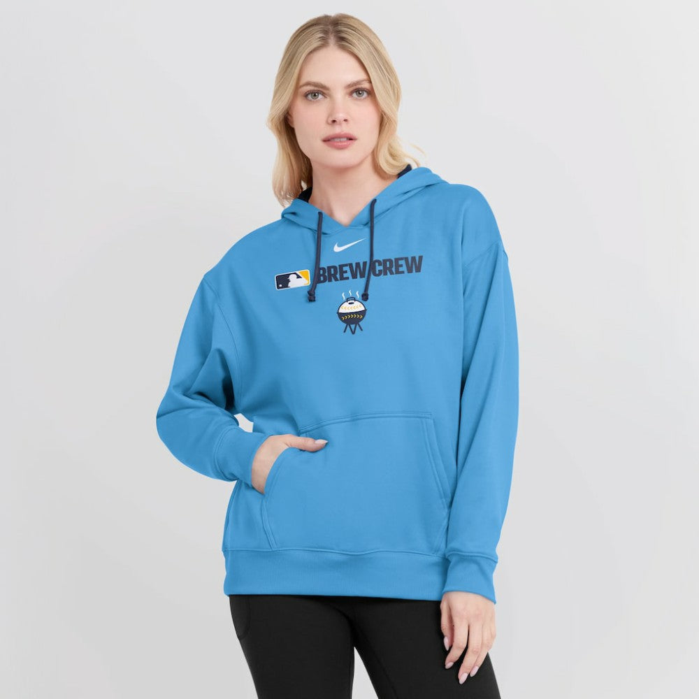 MLB Milwaukee Brewers Nike Women's City Connect Authentic Collection Therma-FIT Hoodie
