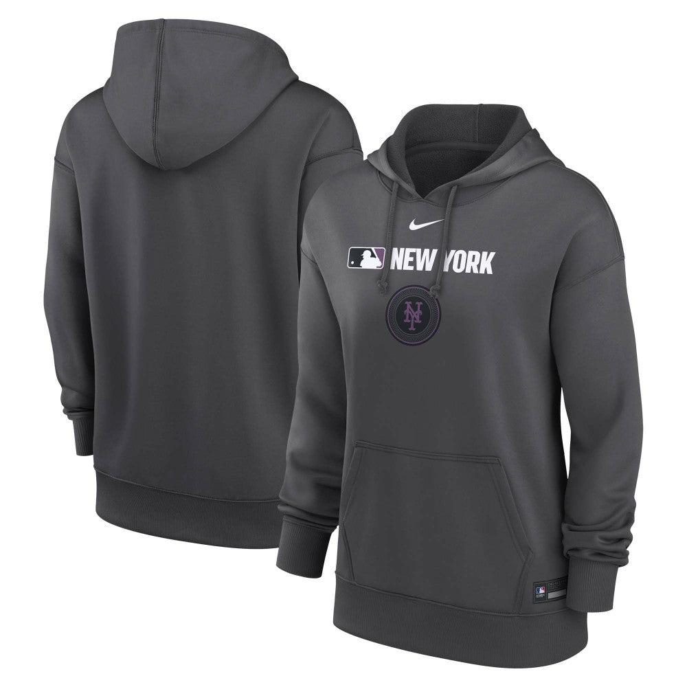 MLB New York Mets Nike Women's City Connect Authentic Collection Therma-FIT Hoodie