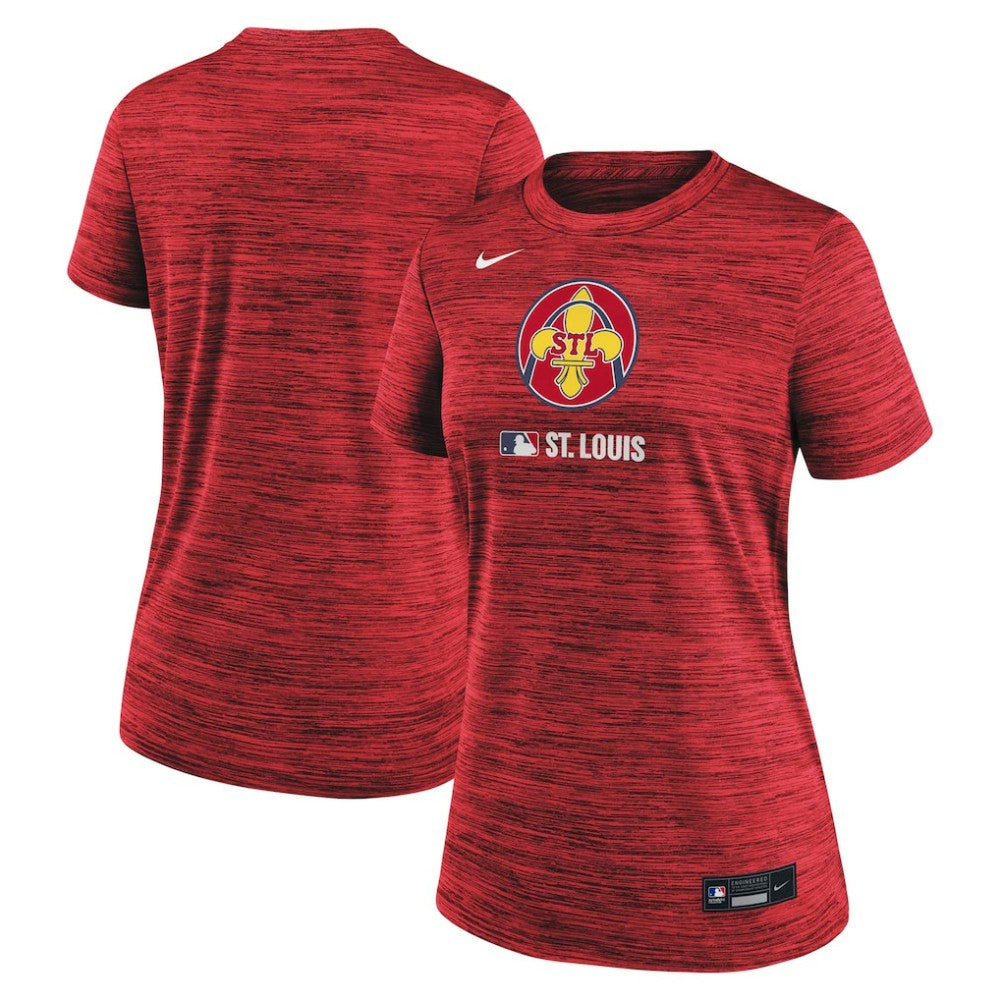 MLB St. Louis Cardinals Nike Women's Authentic Collection City Connect Velocity Dri-FIT T-Shirt
