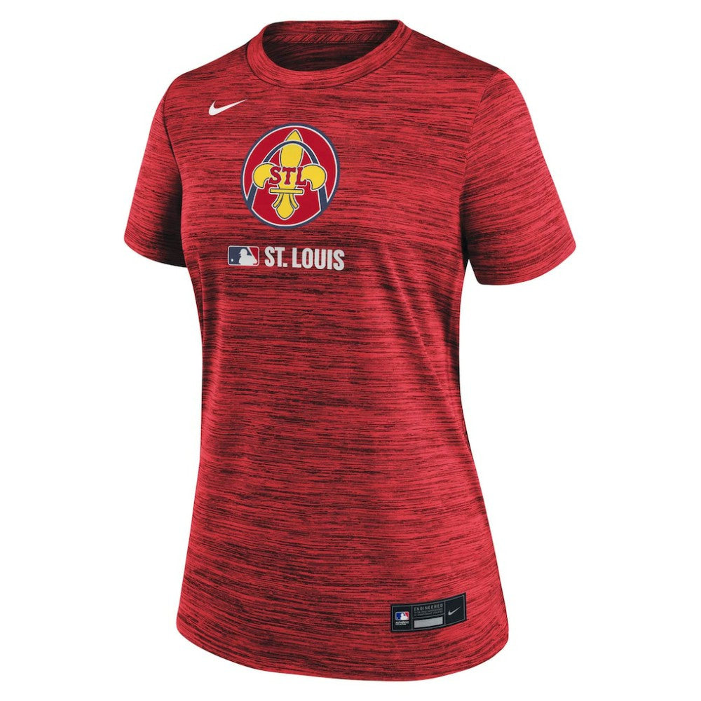 MLB St. Louis Cardinals Nike Women's Authentic Collection City Connect Velocity Dri-FIT T-Shirt