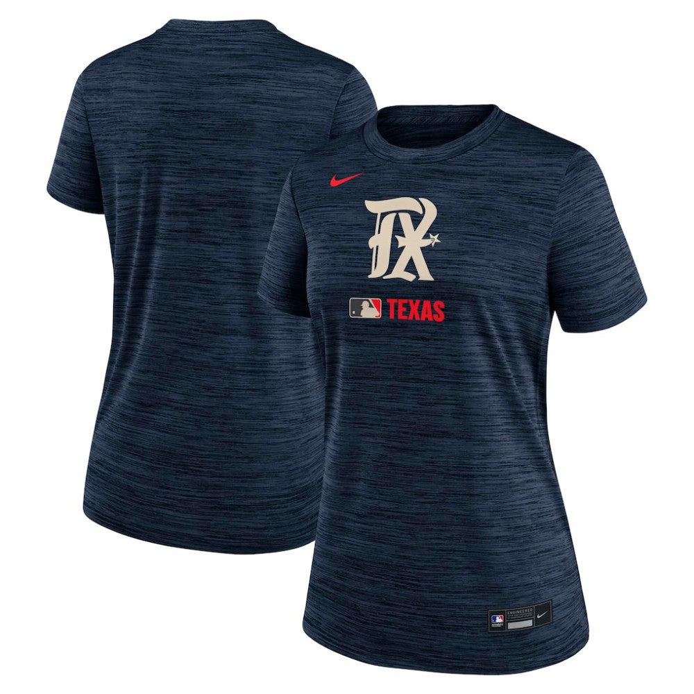 MLB Texas Rangers Nike Women's Authentic Collection City Connect Velocity Dri-FIT T-Shirt