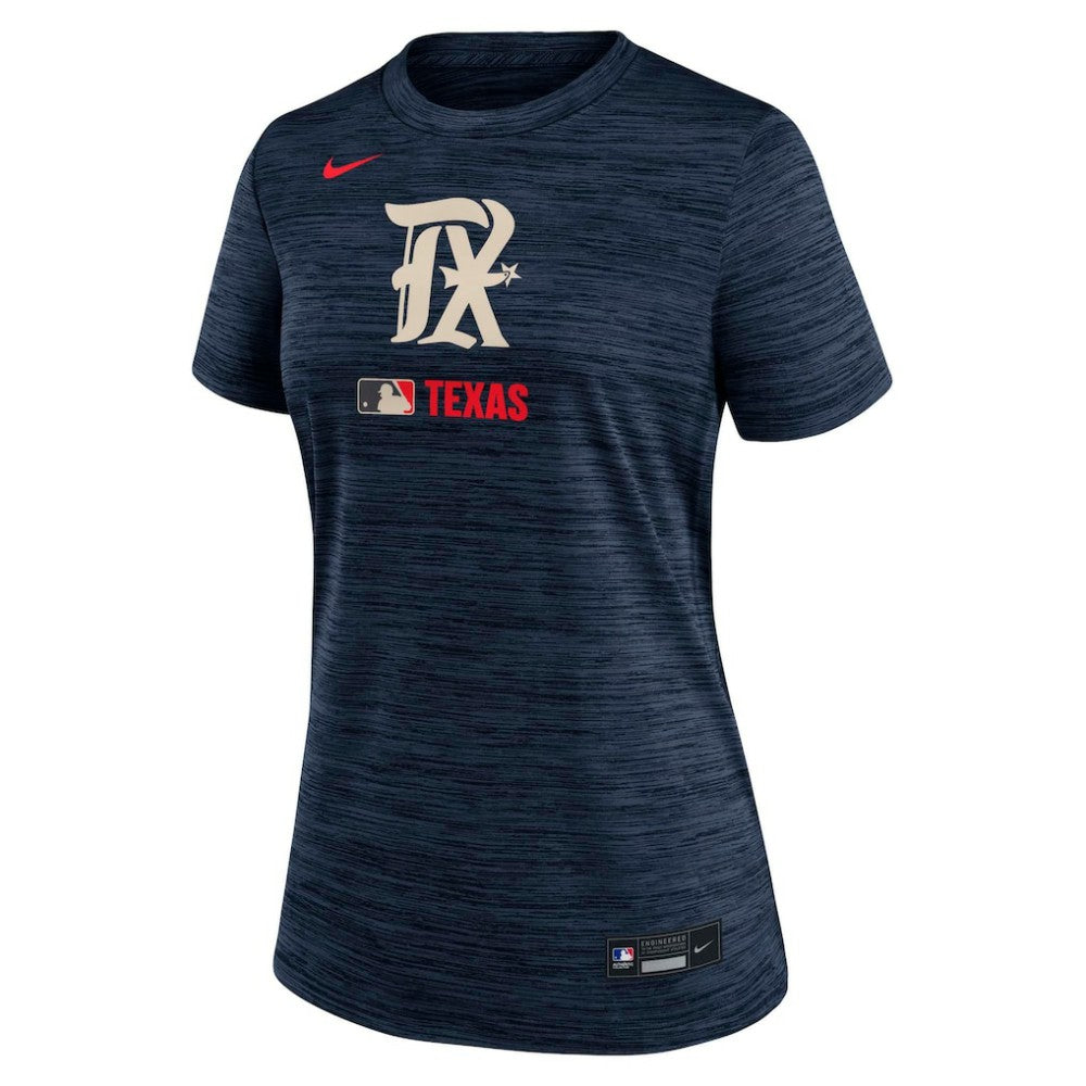 MLB Texas Rangers Nike Women's Authentic Collection City Connect Velocity Dri-FIT T-Shirt