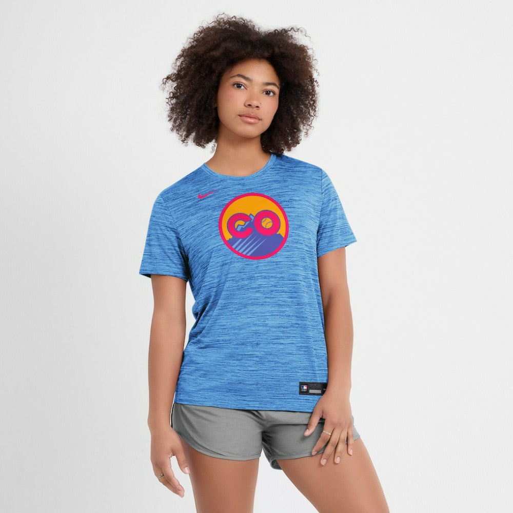 MLB Colorado Rockies Nike Women's 2025 City Connect Authentic Collection Velocity Dri-FIT T-Shirt