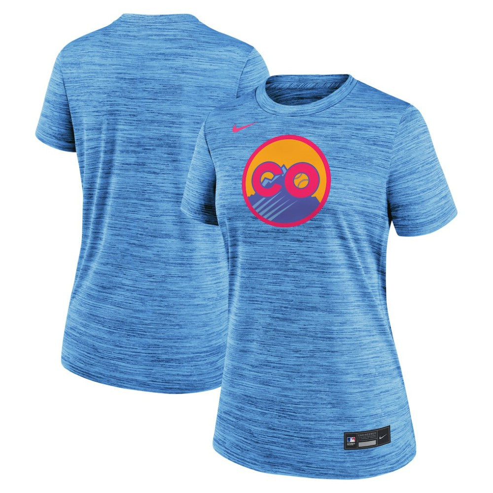 MLB Colorado Rockies Nike Women's 2025 City Connect Authentic Collection Velocity Dri-FIT T-Shirt