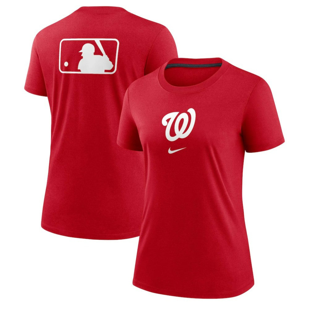 MLB Washington Nationals Nike Women's Authentic Collection Early Work Tri-Blend T-Shirt