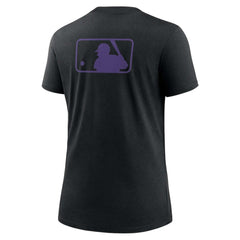 MLB Colorado Rockies Nike Women's Authentic Collection Early Work Tri-Blend T-Shirt