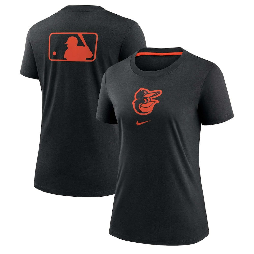 MLB Baltimore Orioles Nike Women's Authentic Collection Early Work Tri-Blend T-Shirt