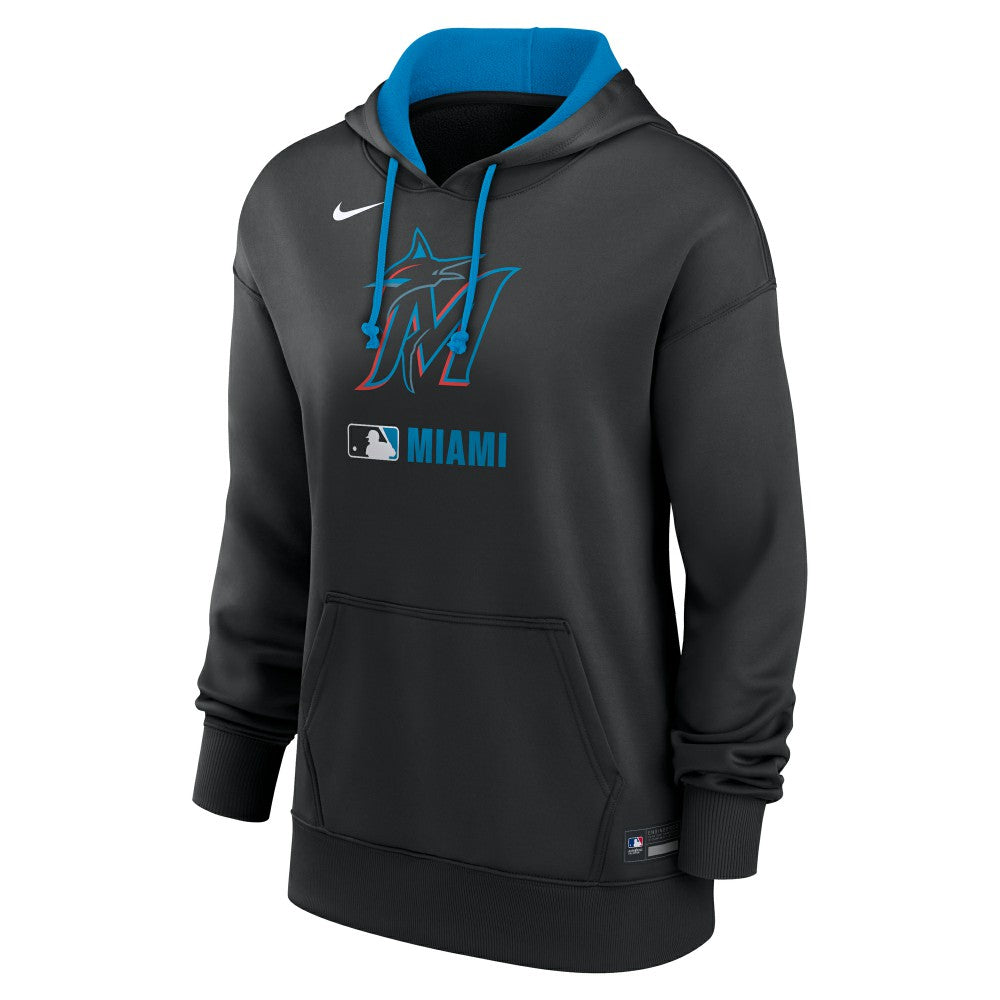 MLB Miami Marlins Nike Women's Authentic Collection Therma-FIT Hoodie