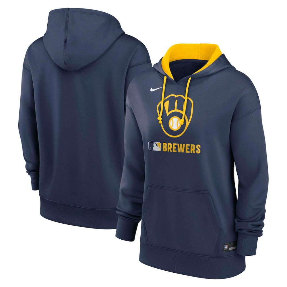 MLB Milwaukee Brewers Nike Women's Authentic Collection Therma-FIT Hoodie