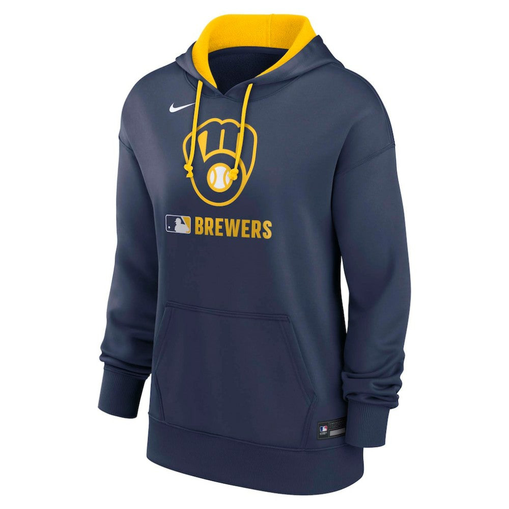 MLB Milwaukee Brewers Nike Women's Authentic Collection Therma-FIT Hoodie