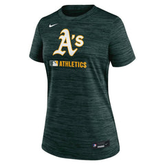 MLB Athletics Nike Women's Authentic Collection Velocity Dri-FIT T-Shirt