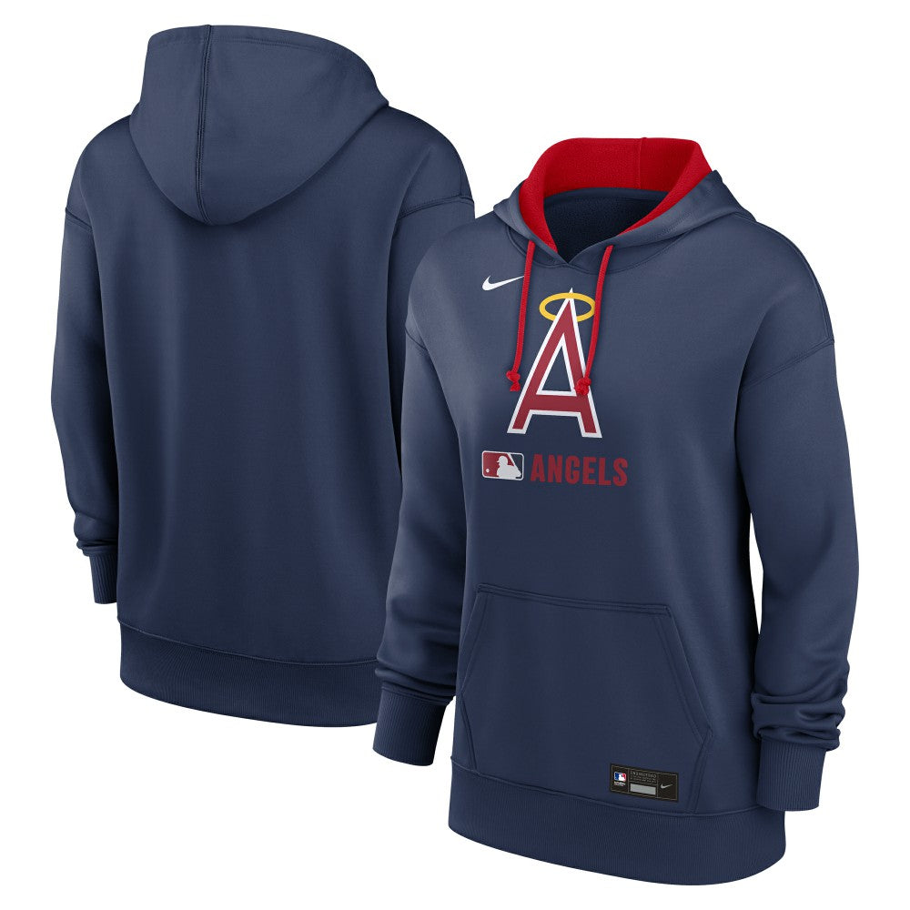 MLB Los Angeles Angels Nike Women's Authentic Collection Lockup Alternate Logo Therma Hoodie