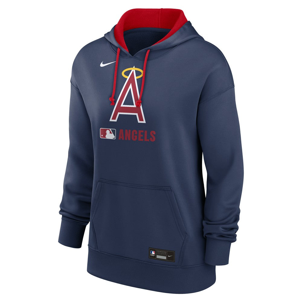 MLB Los Angeles Angels Nike Women's Authentic Collection Lockup Alternate Logo Therma Hoodie