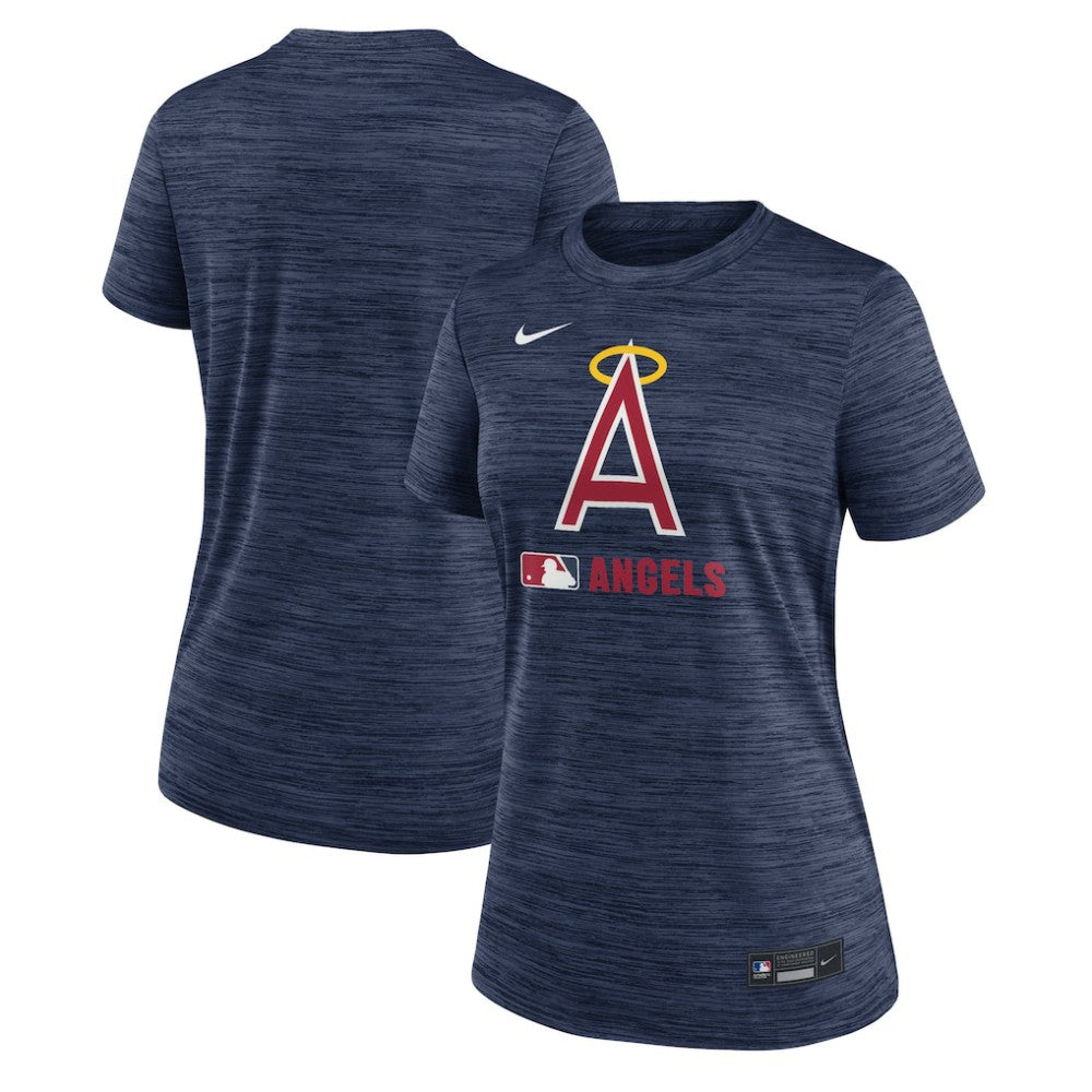 MLB Los Angeles Angels Nike Women's Authentic Collection Alternate Logo Velocity Dri-FIT  T-Shirt