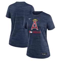 MLB Los Angeles Angels Nike Women's Authentic Collection Alternate Logo Velocity Dri-FIT  T-Shirt