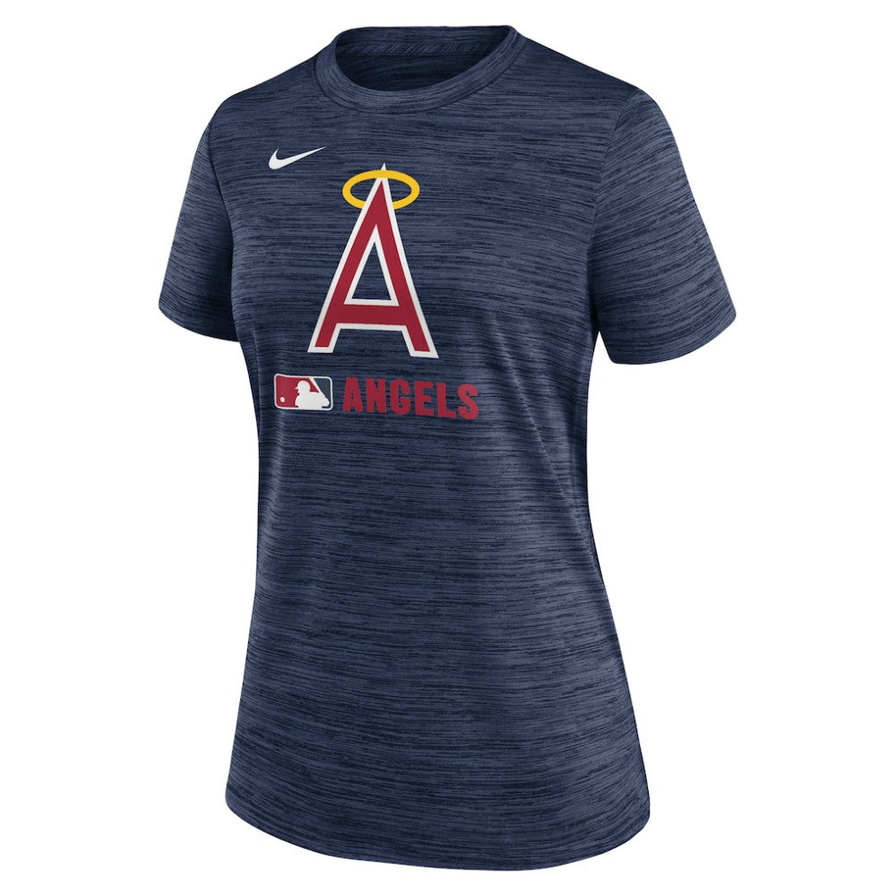 MLB Los Angeles Angels Nike Women's Authentic Collection Alternate Logo Velocity Dri-FIT  T-Shirt